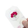 Adesivos de Selo de Cera com Série de Flores Secas, Fita Dupla Face, Gipsofila, Flores Secas de Rosa, Etiquetas de Selo de Cera