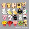 Accesorios de resina con dibujos de animales, como cerditos, pájaros, cachorros, crema, pegamento, fundas para teléfono, accesorios para el cabello de niños, material para tocados.