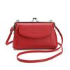 2023 Nueva Bolsa Mensajera Móvil Gran Capacidad Bolso de Hombro para Mujer Moda Bolso de Mujer Estilo Coreano Fresco Color Sólido Bolso de Noche