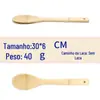 Direto da fábrica 30cm bambu bambu colher madeira maciça bambu pá cozinha bambu colher pá conjunto panela antiaderente pá de fritar personalizado