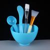 Pincel de Silicone para Máscara, Espátula para Ajuste de Máscara, Colher Medidora, Ferramenta DIY para Máscara de Beleza Spa, Conjunto de Tigelas para Máscara, Conjunto de 5 Peças