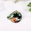 Broche Demon Slayer Broche de Anime Broche de Desenho Animado Anime Insígnia de Metal Luffy Goku Naruto Gato Insígnia de Liga de Zinco