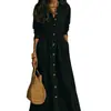 Colección de otoño 2026 europea y americana: Vestido largo blanco de alta gama, ajustado en la cintura, corte holgado, ropa para mujer talla grande, un artículo popular para ventas transfronterizas