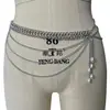 Ropa Zhuru Accesorios Transfronterizos Europeos y Americanos Estilo Ins Moda Retro Cadena Irregular de Borlas Cadena Corporal T0015