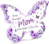 Amazon Transfronterizo Nuevo Producto Mariposa Morada Acrílico Transparente Día de la Madre Acción de Gracias Cumpleaños Manualidades Adornos
