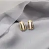 Brincos Dourados Estilo Ins Coreano para Mulheres, Brincos Geométricos de Coração com Pérola, Brincos Simples Elegantes para Mulheres, Venda por Atacado de Fabricantes