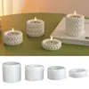 Cuerda Trenzada de Silicona Zongbo Cuerda Retorcida Caja de Almacenamiento Grande, Mediana y Pequeña Molde de Silicona para Taza de Vela de Yeso de Aromaterapia DIY