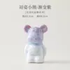 Estatueta de Urso em Cerâmica com Esmalte de Cristal Queimado em Forno, Animal de Estimação de Chá Criativo para Entusiastas de Chá, Artesanato Fofo para Decoração de Mesa e Carro
