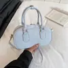Bolsa de Mão Nicho Estilo Coreano da Moda Bolsa Bowling 2025 Nova Tendência Bolsa Boston Simples Casual Bolsa de Ombro
