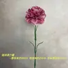 Clavel de Tallo Único Flor Artificial Día de la Madre Día del Maestro Decoración de Habitación Dormitorio Sala de Estar Arreglo Floral Accesorio para Foto