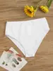 AliExpress Amazon Novos Calções de Banho Triângulo Feminino Cintura Alta Europeu e Americano Ponto Retro Emagrecedor Multicolor Alta Elasticidade