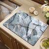 Alfombrilla de drenaje de mármol transfronteriza, encimera de cocina, vajilla, cuencos y platos, alfombrilla absorbente de secado, aislante anti-quemaduras, posavasos para mesa de comedor