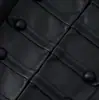 ZA AliExpress el más vendido comercio exterior transfronterizo estilo europeo y americano ropa de mujer diseño de botones versátil retro cuello alto chaqueta de cuero