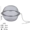 Filtro de Bola de Aço Inoxidável 304 para Condimentos para Uso Doméstico, Filtro para Infusão de Chá, Caixa de Especiarias e Condimentos para Sopas e Ensopados