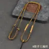 Hilo de Oro Tejido a Mano Collar Colgante de Cuello Cuerda Collar Cuerda Colgante Cuerda Colgante de Jade Cordón para Collar Colgante Thangka de Oro