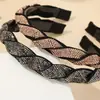 Diadema de Nuevo Estilo Transfronteriza para Mujer, Lujo de Gama Alta, Altura Craneal Alta, Diadema Irregular con Pedrería, Joyería Hecha a Mano DIY para Mujeres
