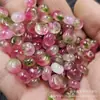 Rubi Melancia Turmalina Jade Botão Contas de Ábaco Jade Soltas Pedras Preciosas Vermelhas Verdes Pedra de Rocha Contas Espaçadoras de Jade Contas para Joias