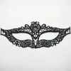 Ventas Directas de Fábrica Máscara de Ojos Sexy de Encaje Negro Reina Tema Fiesta de Baile Máscara Halloween Navidad Maquillaje