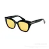 Gafas de Sol Retro de Diseñador de Lujo Protección UV400 para Hombres y Mujeres, Gafas de Sol Populares de Estrellas Europeas y Americanas Ft1031