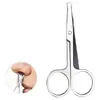 Recortador de Pelo de Nariz de Cabeza Redonda de Seguridad Recortador de Barba Tijeras para Barba Pinzas para Cejas de Belleza Gadgets de Maquillaje Recortador de Cejas Ceja