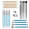 Ferramentas de Cerâmica Transfronteiriças Conjunto de 23 Peças Faca de Escultura para Argila de Pedra Plástica Bastão de Escultura DIY Caneta de Pontilhamento de Silicone