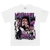 Camiseta Legend "Michael Jackson" Camiseta Estampada Manga Curta Retro Americano Vintage Verão Estilo de Rua