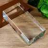 Tijolo de vidro transparente bolha cor parede divisória sólido quadrado hot melt tijolo Cristal padrão gelo super branco bar fábrica bloco