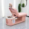 Cama de Champú Eléctrica Ajustable, Peluquería, Circulación de Agua a Temperatura Constante, Terapia para la Cabeza y Terapia para los Pies, Cama de Masaje Integrada, Salón de Belleza y Centro de Salud