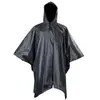 Nuevo impermeable exterior tipo capa, ligero y engrosado, portátil, adecuado para senderismo, montañismo, camping y pesca, con mangas y protección contra la lluvia