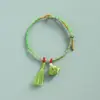 Pulsera tejida a mano de colores del Festival del Bote del Dragón, Pulsera de hilo de cinco colores, Pulsera tejida a mano tradicional para bebé de hilo de cinco colores