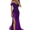 Venta al por mayor transfronteriza Ropa europea y americana Vestidos, Faldas largas con abertura de un solo hombro y lentejuelas, Faldas de banquete de moda, Faldas tipo vestido sexys