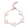 Pulseras Europeas y Americanas de Acero de Titanio Nuevo que No se Desvanecen para Mujer, Accesorios de Mano Versátiles Estilo Ins, Joyería de Mano de Moda para Niñas, de Alta Gama