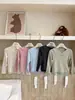 Camiseta Hua Yu Xun Feminina 2026 Outono Estilo Coreano Barra de Renda Gola Henley Manga Longa Franzida Tendência
