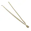 Colgante de guisante con diseño minimalista, cadena para clavícula de doble capa, acero de titanio, no se decolora, collar nuevo elegante y a la moda para mujer