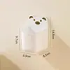 Caixa de armazenamento fofa de urso de desenho animado montada na parede para cozinha, armazenamento na parede sem furar para cebolas, gengibre, alho e cesta de pendurar lateral para geladeira