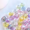 Cuentas Acrílicas Transparentes con Recubrimiento UV Perforadas con Forma para DIY Pulsera de Cuentas Hecha a Mano Accesorios para Pulsera y Collar