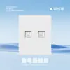 Panel de Enchufe de Pared para Interruptor Estándar Europeo Tipo 86 Panel Grande Ultra Delgado Enchufe Estándar Ruso Estilo Europeo Multifuncional Blanco Ruso