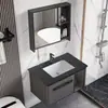 Espacio de Losa Tocador de Baño Combinación de Baño Lavabo Sencillo Lavamanos para Apartamento Pequeño Lavabo Integrado