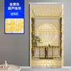 Cortina de Cuentas de Cristal Personalizada para Puerta Cortina Divisoria Cortina de Baño Colgante de Calabaza Media Cortina Sin Taladro