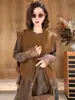 Chaleco Informal de Estilo Retro para Viajar para Mujer, Nuevo Top Holgado Adelgazante para Mujer Petite Otoño 2026, Adecuado para Usar en Capas