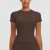 Nuevo Estilo Secado Rápido Delgado Transpirable Ciclismo Ajustado Alta Elasticidad Yoga Top Deportivo Correr Fitness Camiseta Mujer