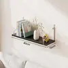 Estante de pared tabla de madera de una sola tabla sala de estar mesita de noche estante de soporte sin perforación estante flotante de pared para el hogar