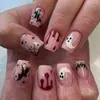 Arte de unha com tema de Halloween europeu e americano: designs de fantasma, abóbora e caveira, pontas de unha usáveis e unhas artificiais - atacado, itens mais vendidos