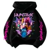 Roupas Infantis Kpop Demon Hunter Hoodies para Meninos e Meninas, Moletons Estampados de Caimento Solto para Primavera e Outono