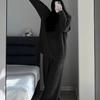 Nuevo Estilo Pijama Pequeño de Coral de Terciopelo Fragante para Mujer Otoño e Invierno Terciopelo de Felpa Cálido Estudiante Medio Terciopelo Ropa de Casa Conjunto de Dos Piezas
