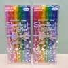 Comercio Exterior Cs-1028 Bolígrafo de Gel Brillante Estudiante DIY Creativo Bolígrafo de Seis Colores con Purpurina Arte Dibujo Póster Bolígrafo para Diario