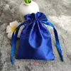 Bolsa de Cetim com Cordão para Doces, Bolsa de Armazenamento de Cetim de Seda Brilhante de Cor Sólida, Bolsa de Presente para Joias, Bolsa de Presente para Cosméticos