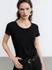 Camiseta Transpirable de Lino Lyocell 2026 Verano Holgada Cuello Redondo Versátil Básica de Manga Corta 9574 Siyuan