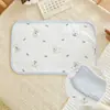 Almohada de Nube para Bebé Almohada de Algodón Puro para Recién Nacidos Transpirable Absorbente de Sudor Almohada Plana Almohada para Todas las Estaciones Funda de Almohada Almohadilla Pequeña de Algodón Puro