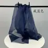 Preço por metro pérola piscante luz brilhante organza de cristal tecido de malha rígida para modelagem tecido para roupas de casamento